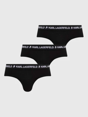 Karl Lagerfeld slipy 3-pack męskie kolor czarny