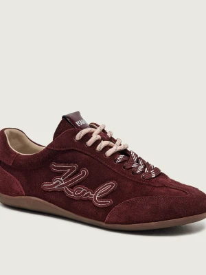 Karl Lagerfeld Sneakersy Altia | zamsz bordowy
