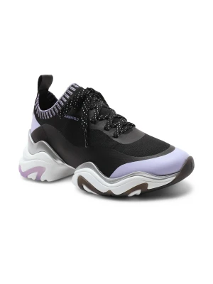 Karl Lagerfeld Sneakersy GEMINI Knit Sock Lo | z dodatkiem skóry