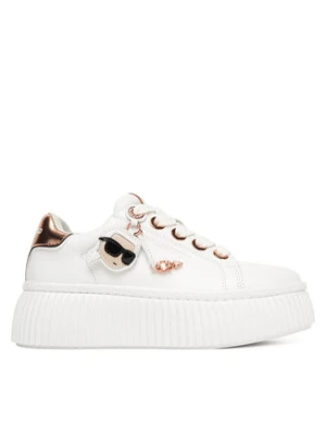 KARL LAGERFELD Sneakersy KL42376T Biały