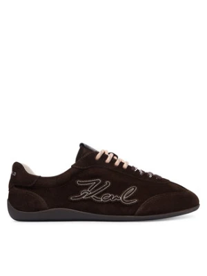 KARL LAGERFELD Sneakersy KL66122 Brązowy