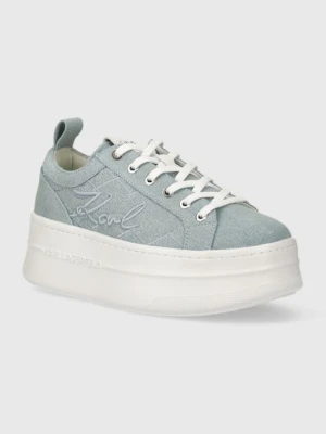 Karl Lagerfeld sneakersy KOBO III kolor niebieski KL65028D