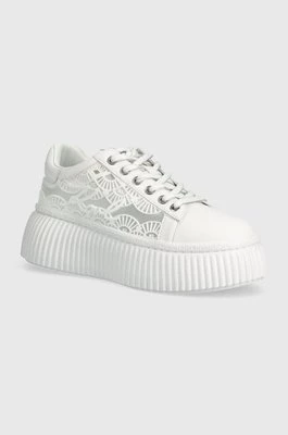 Karl Lagerfeld sneakersy KREEPER LO kolor biały KL42324
