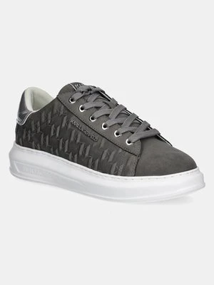 Karl Lagerfeld sneakersy nubukowe KAPRI MENS kolor szary KL52547K