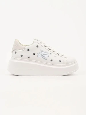 Karl Lagerfeld sneakersy skórzane ANAKAPRI damskie kolor biały KL63528
