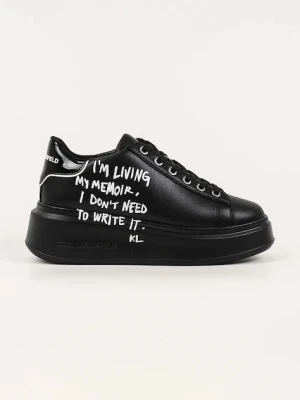 Karl Lagerfeld sneakersy skórzane ANAKAPRI damskie kolor czarny KL63512