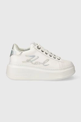 Karl Lagerfeld sneakersy skórzane ANAKAPRI kolor biały KL63510A
