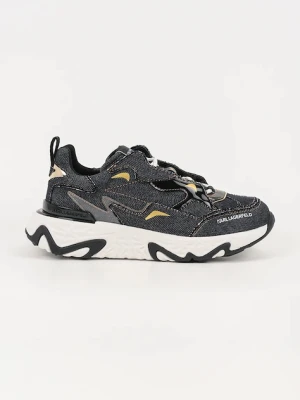 Karl Lagerfeld sneakersy skórzane BLAZE damskie kolor granatowy KL62425D