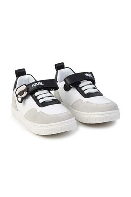Karl Lagerfeld sneakersy skórzane dziecięce kolor czarny