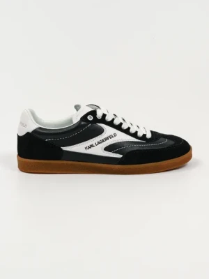 Karl Lagerfeld sneakersy skórzane KANDIDATE damskie kolor czarny KL63855