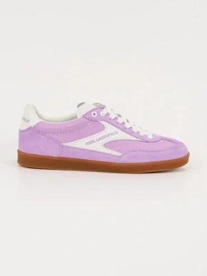 Karl Lagerfeld sneakersy skórzane KANDIDATE damskie kolor fioletowy KL63855