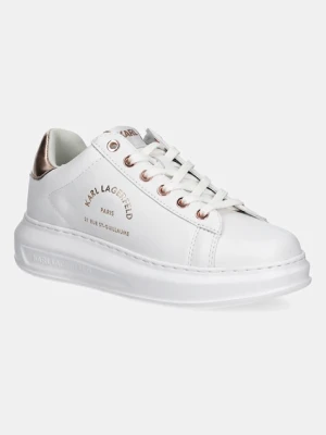 Karl Lagerfeld sneakersy skórzane KAPRI biały