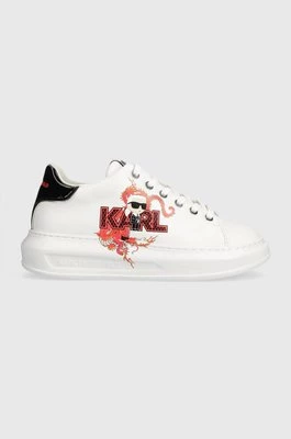 Karl Lagerfeld sneakersy skórzane KAPRI CNY kolor biały KL96524F