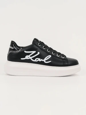 Karl Lagerfeld sneakersy skórzane KAPRI czarny