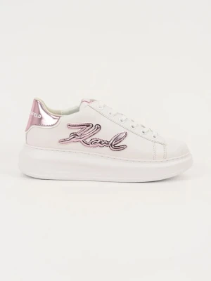 Karl Lagerfeld sneakersy skórzane KAPRI damskie kolor biały KL62511A