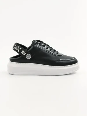 Karl Lagerfeld sneakersy skórzane KAPRI damskie kolor czarny KL62513A