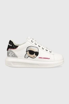 Karl Lagerfeld sneakersy skórzane KAPRI KC kolor biały KL62570N