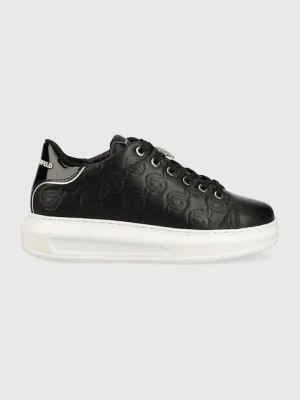 Karl Lagerfeld sneakersy skórzane KAPRI KC kolor czarny KL62523F