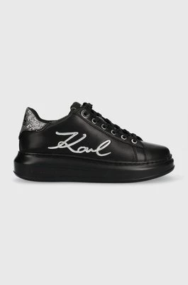 Karl Lagerfeld sneakersy skórzane KAPRI KL62510A kolor czarny