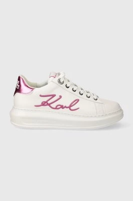 Karl Lagerfeld sneakersy skórzane KAPRI kolor biały KL62510A