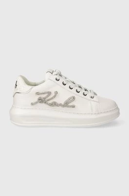 Karl Lagerfeld sneakersy skórzane KAPRI kolor biały KL62510G
