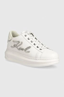 Karl Lagerfeld sneakersy skórzane KAPRI kolor biały KL62510G