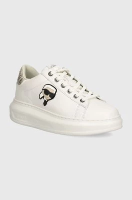 Karl Lagerfeld sneakersy skórzane KAPRI kolor biały KL62528F