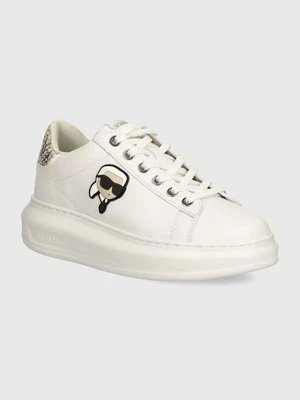 Karl Lagerfeld sneakersy skórzane KAPRI kolor biały KL62528F