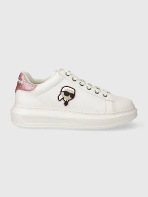 Karl Lagerfeld sneakersy skórzane KAPRI kolor biały KL62530N