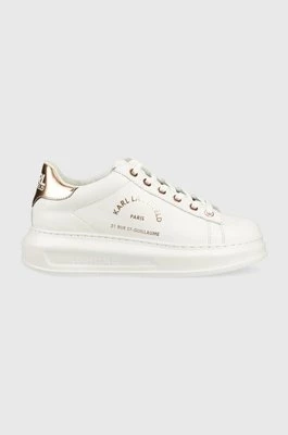 Karl Lagerfeld sneakersy skórzane KAPRI kolor biały KL62538