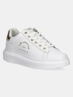 Karl Lagerfeld sneakersy skórzane KAPRI kolor biały KL62538K