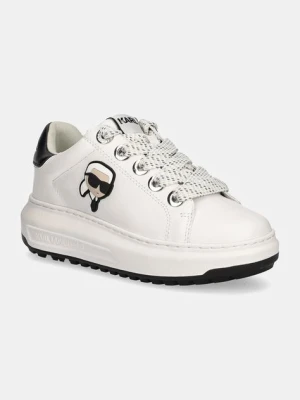 Karl Lagerfeld sneakersy skórzane KAPRI kolor biały KL67530
