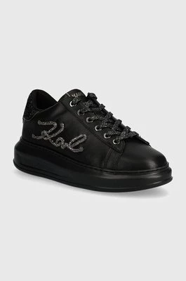 Karl Lagerfeld sneakersy skórzane KAPRI kolor czarny KL62510G