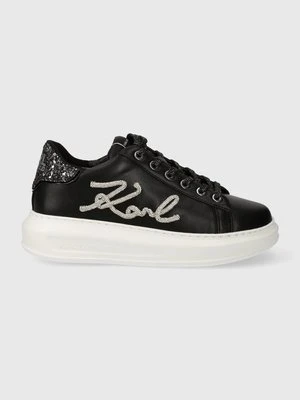 Karl Lagerfeld sneakersy skórzane KAPRI kolor czarny KL62510G