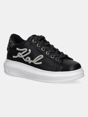 Karl Lagerfeld sneakersy skórzane KAPRI kolor czarny KL62510G