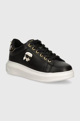 Karl Lagerfeld sneakersy skórzane KAPRI kolor czarny KL62528M