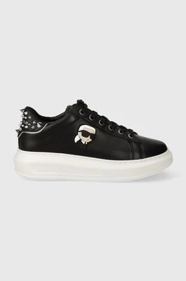 Karl Lagerfeld sneakersy skórzane KAPRI kolor czarny KL62529N