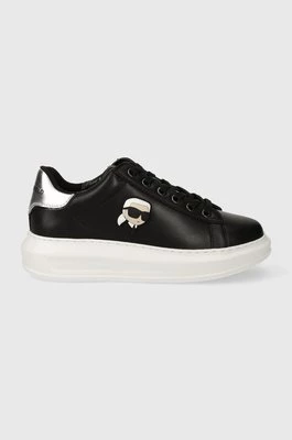 Karl Lagerfeld sneakersy skórzane KAPRI kolor czarny KL62530N