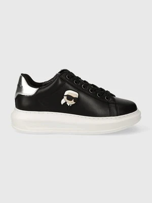 Karl Lagerfeld sneakersy skórzane KAPRI kolor czarny KL62530N