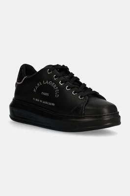 Karl Lagerfeld sneakersy skórzane KAPRI kolor czarny KL62538F