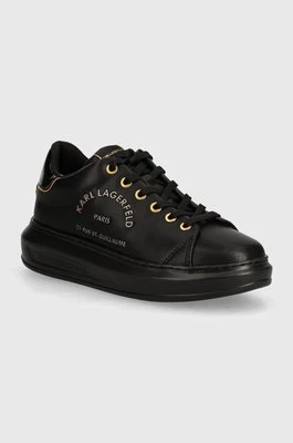 Karl Lagerfeld sneakersy skórzane KAPRI kolor czarny KL62539F