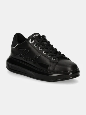 Karl Lagerfeld sneakersy skórzane KAPRI kolor czarny KL62548F
