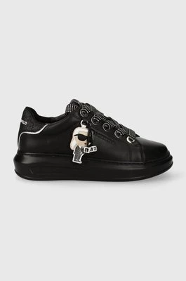 Karl Lagerfeld sneakersy skórzane KAPRI kolor czarny KL62576N