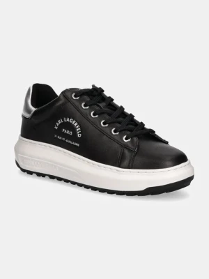 Karl Lagerfeld sneakersy skórzane KAPRI kolor czarny KL67538