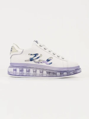 Karl Lagerfeld sneakersy skórzane KAPRI KUSHION damskie kolor biały KL62610H