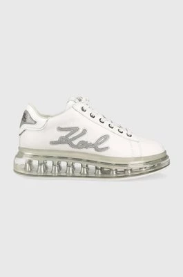 Karl Lagerfeld sneakersy skórzane KAPRI KUSHION kolor biały KL62610F