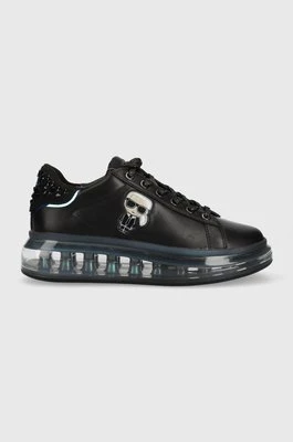 Karl Lagerfeld sneakersy skórzane KAPRI KUSHION kolor czarny KL62633