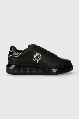 Karl Lagerfeld sneakersy skórzane KAPRI KUSHION kolor czarny KL52634