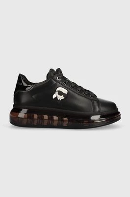Karl Lagerfeld sneakersy skórzane KAPRI KUSHION kolor czarny KL62630N