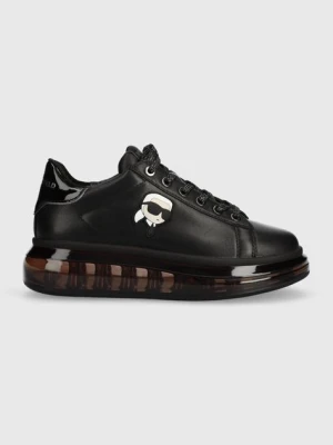 Karl Lagerfeld sneakersy skórzane KAPRI KUSHION kolor czarny KL62630N
